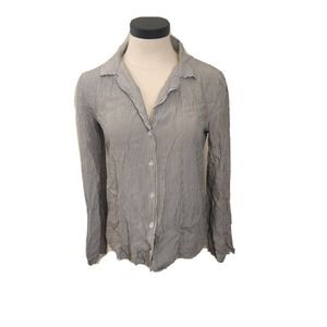 Cloth & Stone Striped Button Up Blouse Women's Size XS